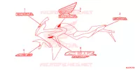 STICKERS (3U/4ED/ED/FO/MA/RU/U) for Honda CBR 650 F ABS 2016
