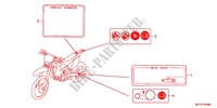 CAUTION LABEL (1) for Honda CRF 450 X 2005