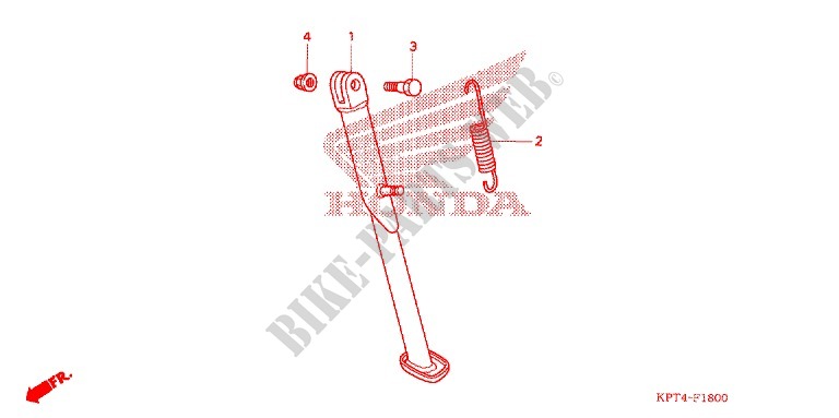 SIDE STAND for Honda CRF 150 F 2007