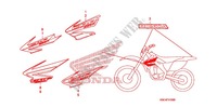 STICKERS (CRF250X'04,'05,'06,'07) for Honda CRF 250 X 2007