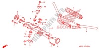 HANDLEBAR   TRIPLE CLAMP   STEERING STEM (CRF450X'05,'06,'07) for Honda CRF 450 X 2007