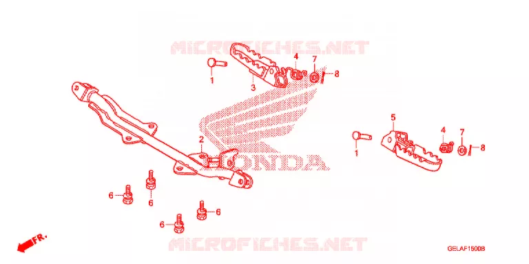 PEDAL Honda MOTO 50 CRF 2007  CRF50F7