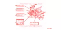 CAUTION LABEL (1) for Honda RUCKUS 50 BLACK 2007