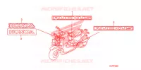 STICKERS for Honda RUCKUS 50 BLACK 2007