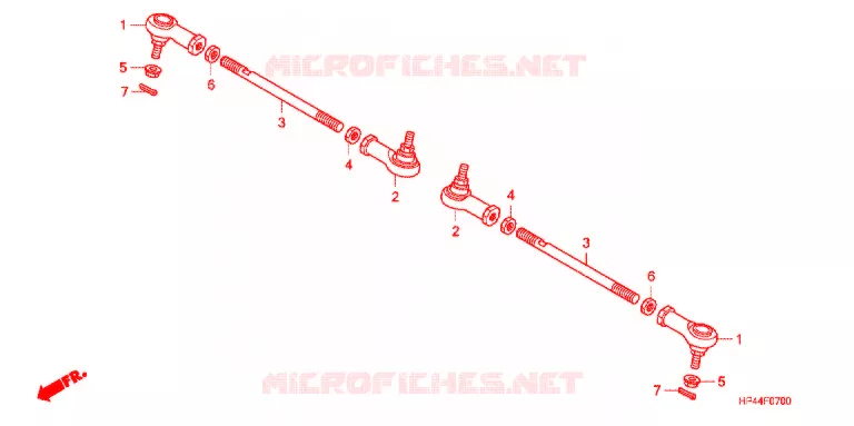 TIE ROD Honda ATV 420 FOURTRAX 2007  TRX420FE7