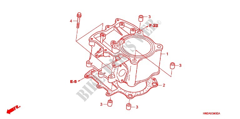 CYLINDER for Honda FOURTRAX 500 FOREMAN RUBICON GPS 2007
