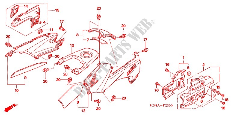 BODY COVER   LUGGAGE BOX   LUGGAGE CARRIER for Honda FOURTRAX 680 RINCON 2007
