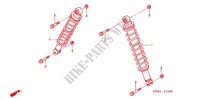 FRONT SHOCK ABSORBER for Honda FOURTRAX 680 RINCON GPS RED 2007