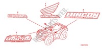 STICKERS for Honda FOURTRAX 680 RINCON GPS RED 2007