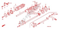 GEARSHIFT DRUM   SHIFT FORK for Honda FOURTRAX 420 RANCHER 4X4 Manual Shift 2009