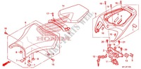 SINGLE SEAT (2) for Honda CBR 1000 RR BLACK 2011