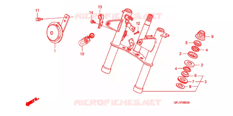 FRONT FORK Honda MOTO 50 MONKEY 2012  Z50JC_M