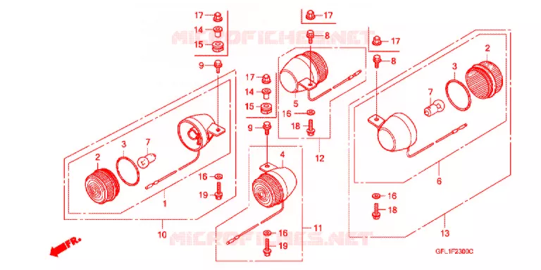 INDICATOR (2) Honda MOTO 50 MONKEY 2012  Z50JC_M