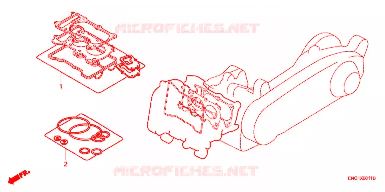 GASKET KIT Honda SCOOTER 400 SILVERWING 2003  FJS400A3