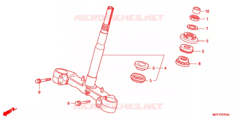 STEERING STEM Honda SCOOTER 400 SILVERWING 2003  FJS400A3