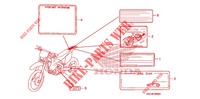 CAUTION LABEL for Honda CRF 250 X 2004