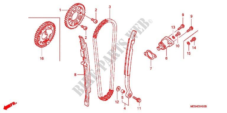 CAM CHAIN   TENSIONER for Honda CRF 450 R 2005