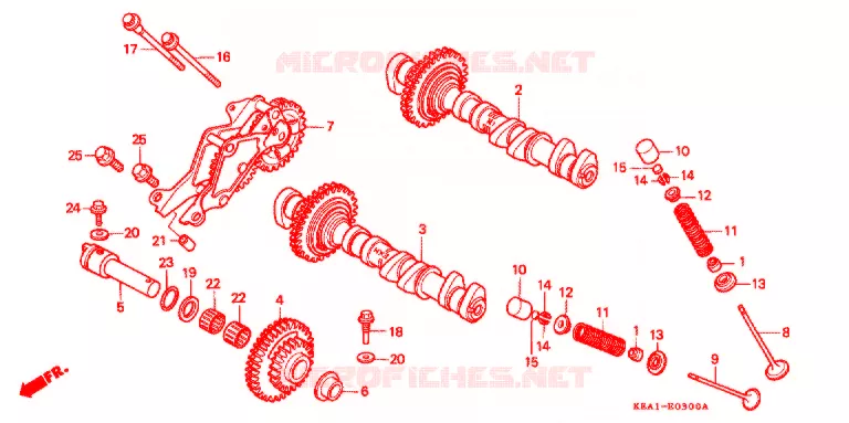 CAMSHAFT Honda MOTO 250 HORNET 2005  CB250F3