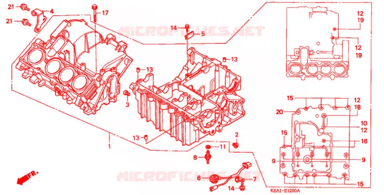 CRANKCASE - OIL PUMP Honda MOTO 250 HORNET 2004  CB250F3