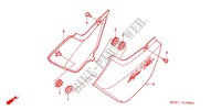 SIDE COVERS (CB400SFX/Y/1/2/3) for Honda CB 400 SUPER FOUR VTEC Solid color with speed warning light 1999