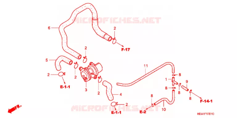 AIR INJECTION CONTROL VALVE Honda MOTO 250 HORNET 2001  CB250F1