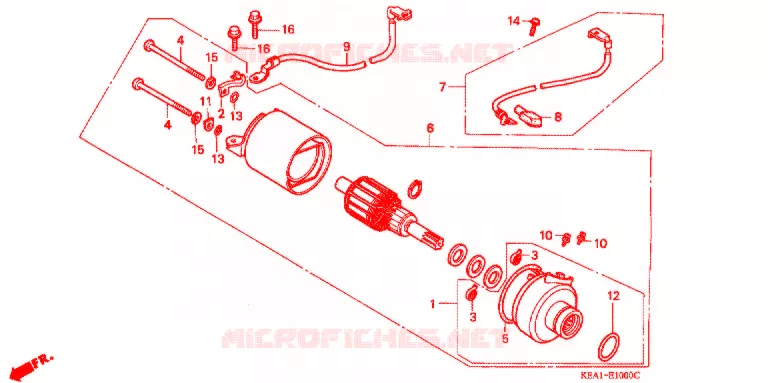 STARTER MOTOR Honda MOTO 250 HORNET 2006  CB250F6