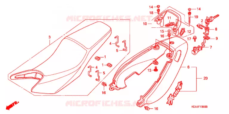 SIDE COVERS Honda MOTO 250 HORNET 2007  CB250F7