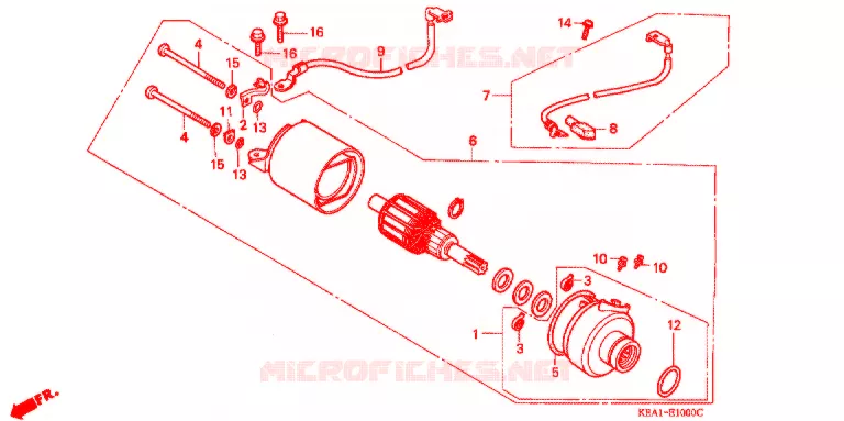 STARTER MOTOR Honda MOTO 250 HORNET 1996  CB250FT