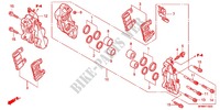 FRONT BRAKE CALIPER (CB400/S) for Honda CB 400 SUPER FOUR VTEC REVO Color Order Plan Wheel Color 2011