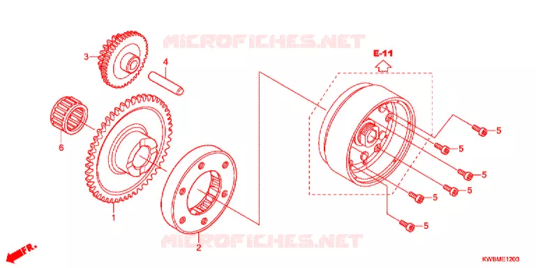 STARTER MOTOR CLUTCH Honda MOTO 110 WAVE 2017  AFP110CSFG