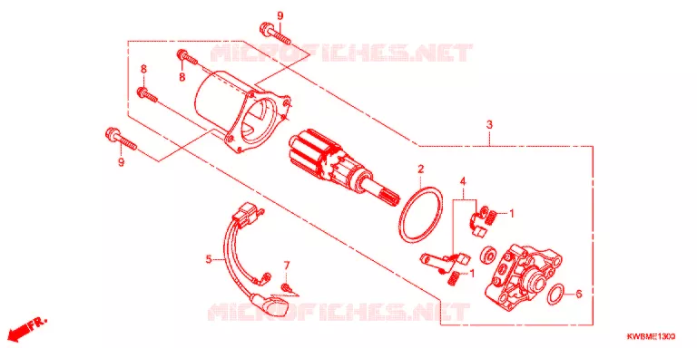 STARTER MOTOR Honda MOTO 110 WAVE 2016  AFP110CSFG
