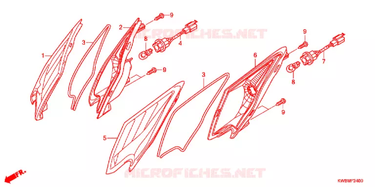 FRONT INDICATOR (AFP110MCSB/C/D/AFP110KCSB) Honda MOTO 110 WAVE 2013  AFP110MCSB