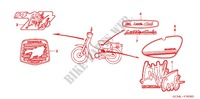 STICKERS for Honda LITTLE CUB 50 2004