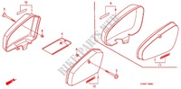 SIDE COVERS for Honda SUPER CUB 90 DELUXE ROUND LIGHT 2001