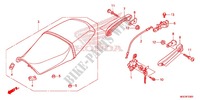 SINGLE SEAT (2) for Honda CB 1100 RED 2013