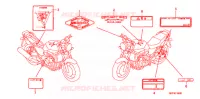 CAUTION LABEL  for Honda CB 1300 SUPER FOUR GOLDEN RIMS 2010