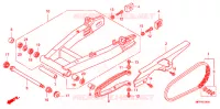 SWINGARM   CHAIN CASE for Honda CB 1300 SUPER FOUR GOLDEN RIMS 2010