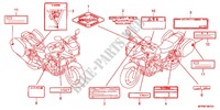 CAUTION LABEL (CB1300S/SA/TA) for Honda CB 1300 SUPER BOL DOR GOLDEN RIMS 2010