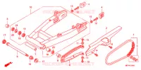 SWINGARM   CHAIN CASE for Honda CB 1300 SUPER BOL DOR BLACK RIMS 2010