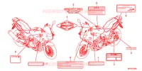 CAUTION LABEL (1) for Honda CB 1300 SUPER BOL DOR EP SE 2016