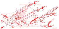 SWINGARM   CHAIN CASE for Honda CB 500F BLACK 2014