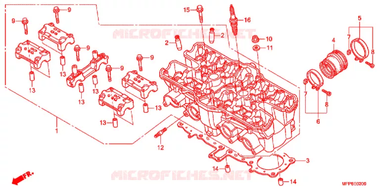 CYLINDER HEAD COVER Honda MOTO 1300 CB 2016  CB1300AG