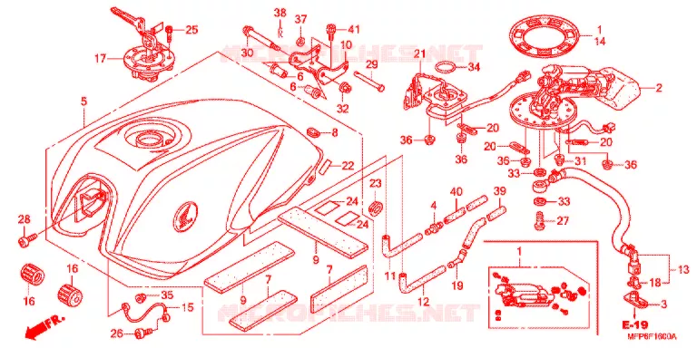 FUEL TANK Honda MOTO 1300 CB 2016  CB1300AG