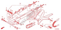 SWINGARM   CHAIN CASE for Honda CBR 250 R ABS BLACK 2011