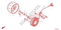 LEFT CRANKCASE COVER   ALTERNATOR (2) for Honda CBR 250 R ABS RED 2012