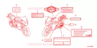 CAUTION LABEL (1) for Honda CBR 250 R ABS SPECIAL EDITION 2013