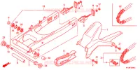 SWINGARM   CHAIN CASE for Honda CBR 250 R RED 2012
