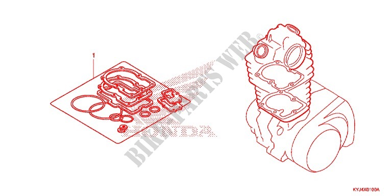 GASKET KIT for Honda CBR 250 R RED 2011