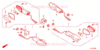INDICATOR (2) for Honda CBR 250 R PRETO 2012