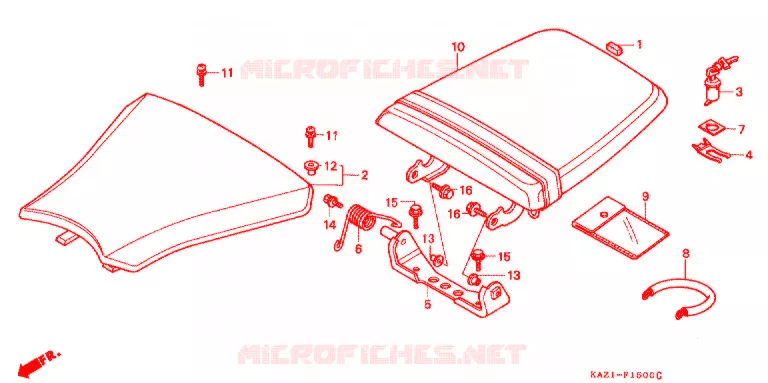 SINGLE SEAT (2) Honda MOTO 250 CBR 1994  CBR250RRR_II